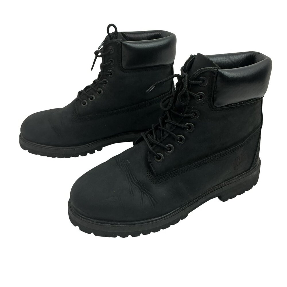 Timberland Premium 6” Waterproof Nubuck Leather Work Boots Mens 7M Black